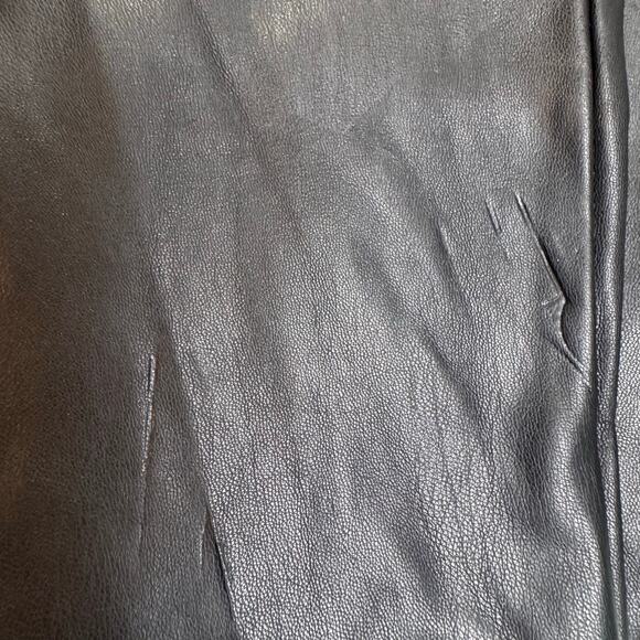 NWT Juicy Couture Faux Leather Black Joggers Elastic Waist Large Sporty Casual - Picture 12 of 12